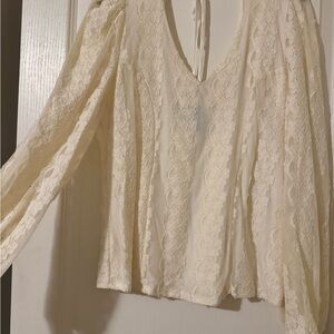 Daytrip Cream Lace Blouse